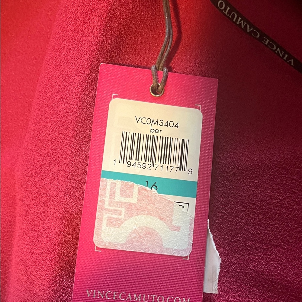Vince Camuto Bright Pink Textured Dress